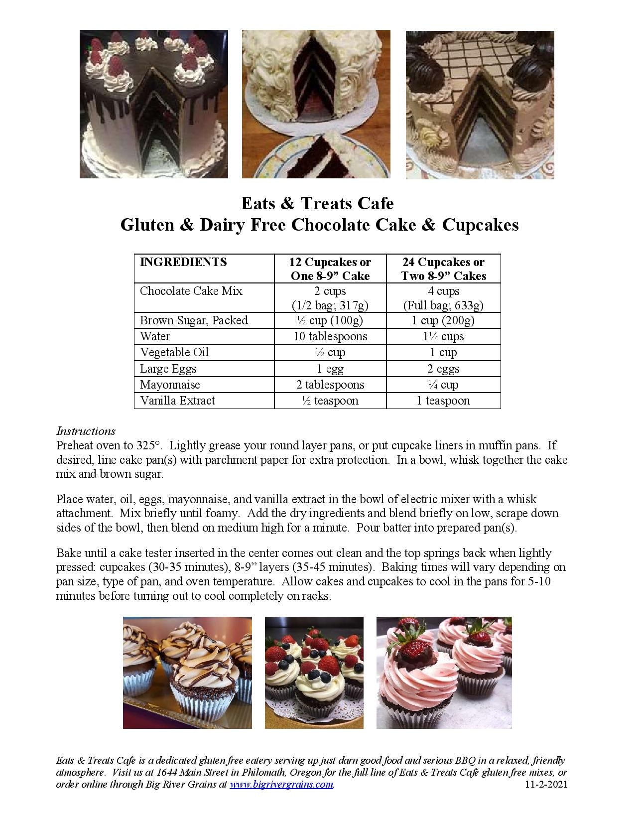 Gluten Free Chocolate Cake Mix