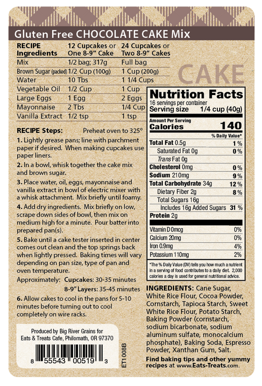 Gluten Free Chocolate Cake Mix