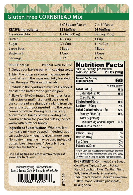 Gluten Free Cornbread Mix