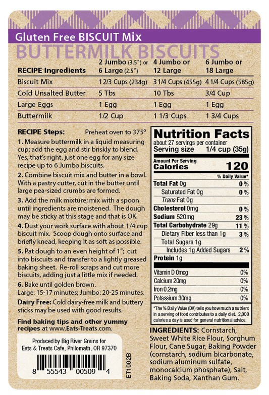 Gluten Free Biscuit Mix