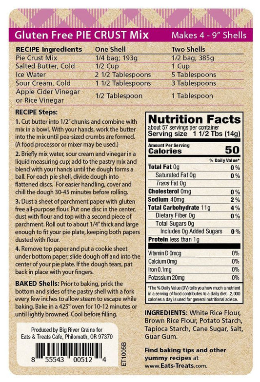 Gluten Free Pie Crust Mix