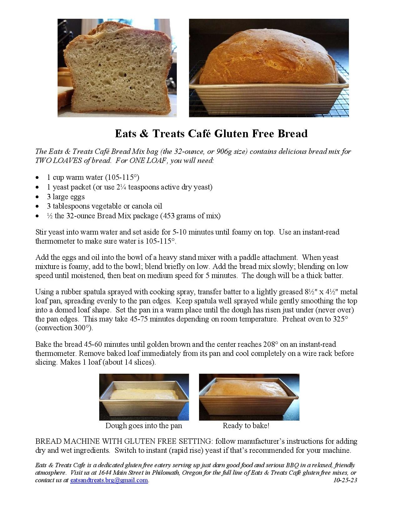 Gluten Free Bread Flour Mix