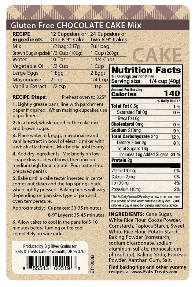 Gluten Free Chocolate Cake Mix