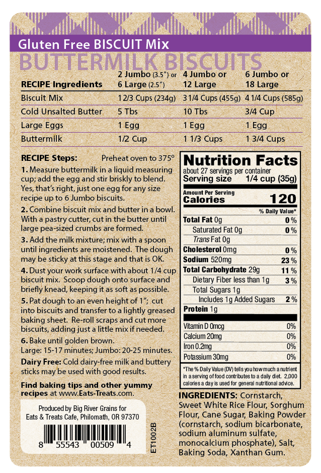 Gluten Free Biscuit Mix